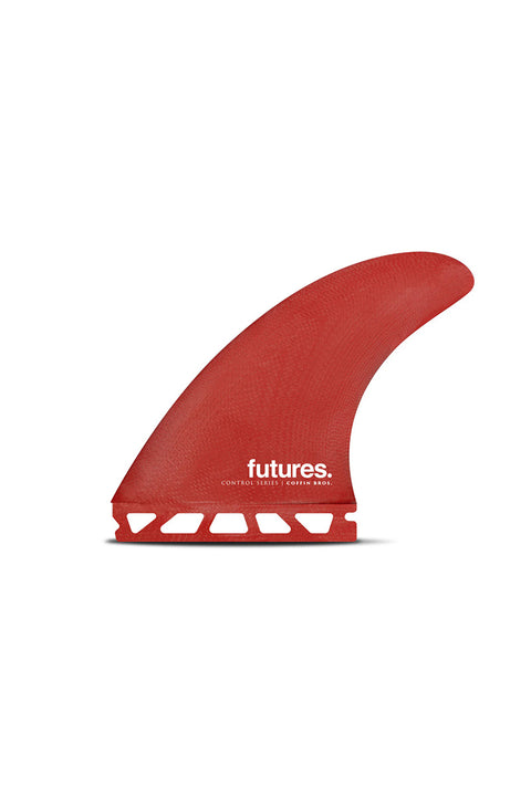 Futures Fins Coffin Bros Medium Thruster Fin Set - Red / Black