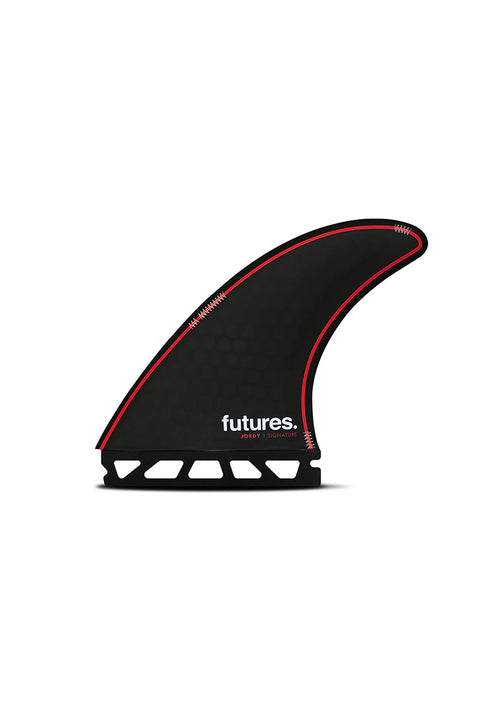 Futures Fins Jordy Signature Large Thruster Set - Black / Red