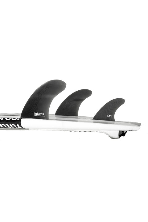 Futures Fins Rasta Reverse 3/2 Twin+1 Fin Set- Set in board