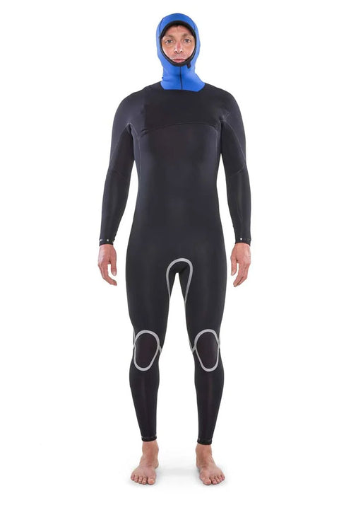 Isurus Shield 3.3 Hooded Zipfree Wetsuit - Inside Out Front.