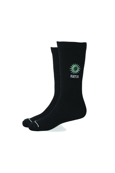 Katin Rays Sock - Black Wash- Front