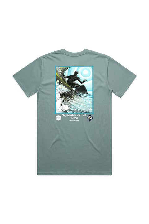 Cape Kiwanda Longboard Classic 2024 Tee - Mineral - Back