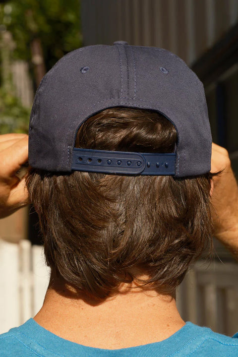 Mollusk Fair Wind Patch Hat - Faded Navy - Back