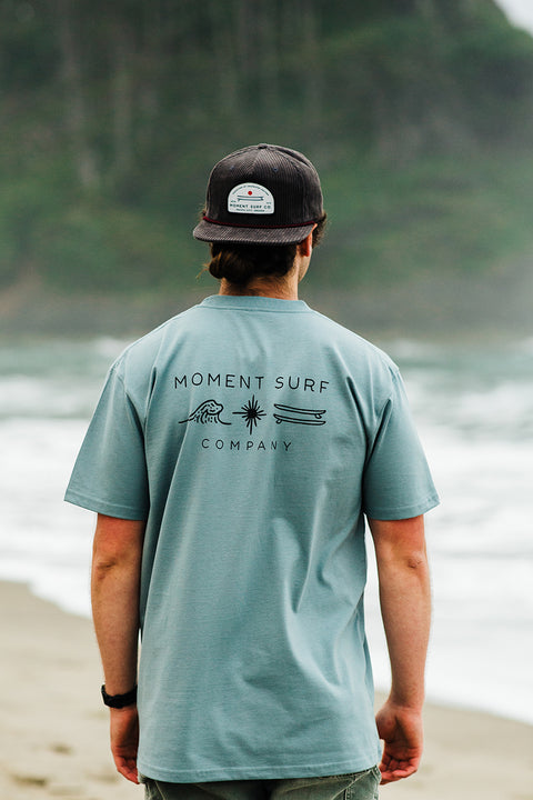 Moment Icons Tee - Mineral - Back