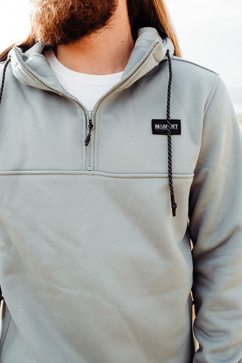 Moment 1/4 Zip Tech Fleece - Sage