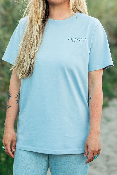 Moment Women's Surf Shack Tee - Powder - Front 3