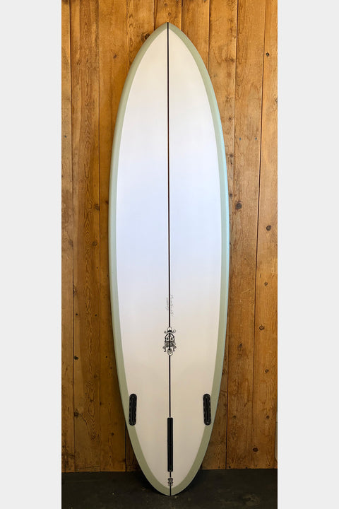 Murdey High Bred 7'2" Mid-Length Surfboard - Bottom