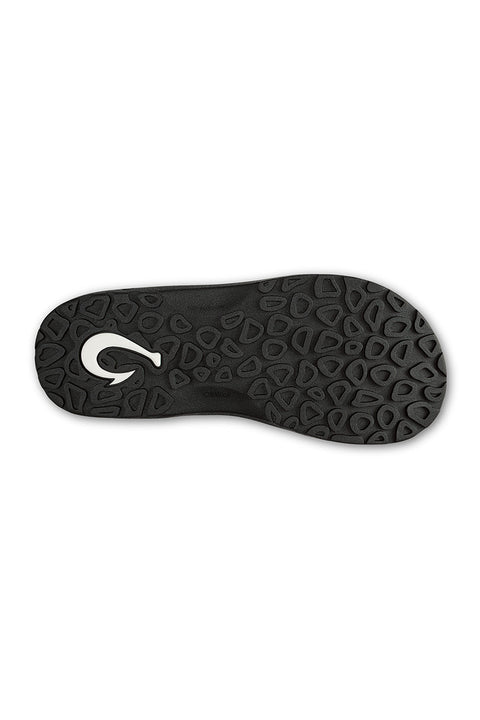 Olukai 'Ohana Palua Sandals - Black / Slate Blue- Bottom