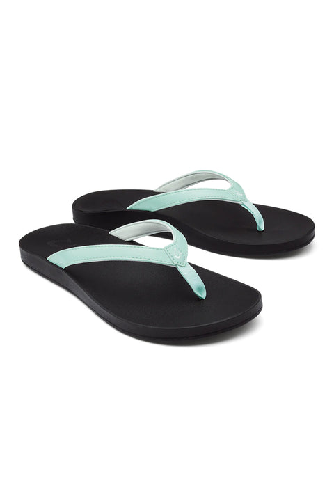 Olukai Puawe Sandals - Sea Glass / Black - Both Sandals