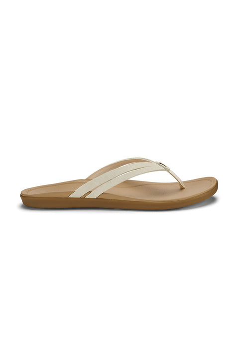 Olukai Women's Ho'opio Hui Sandals - Tapa / Warm Sand- Side