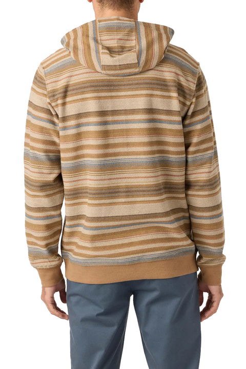 O'Neill Bavaro Stripe Pullover - Dark Khaki - Back