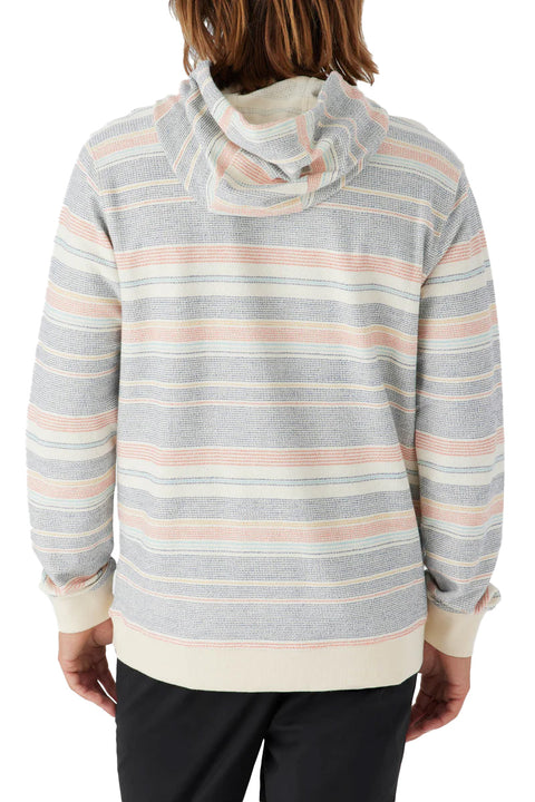 O'Neill Bavaro Stripe Pullover - Cream- Back