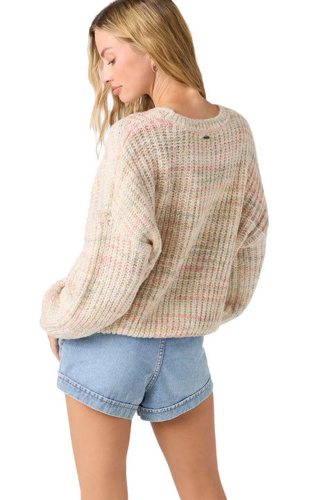 O'neill Bayou Long Sleeve Sweater - Multi CLR- Back