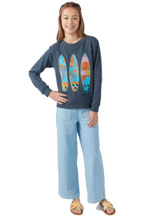 O'Neill Girl's Breakwater Fleece - Slate - Full