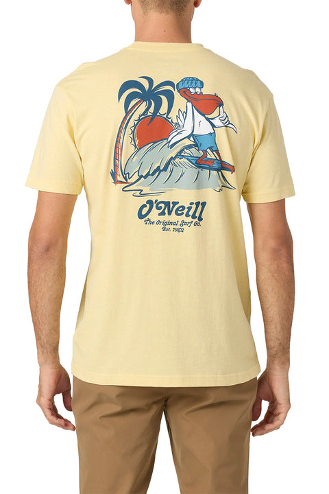 O'Neill Mahalos Standard Fit Tee - Lemon Grass - Back