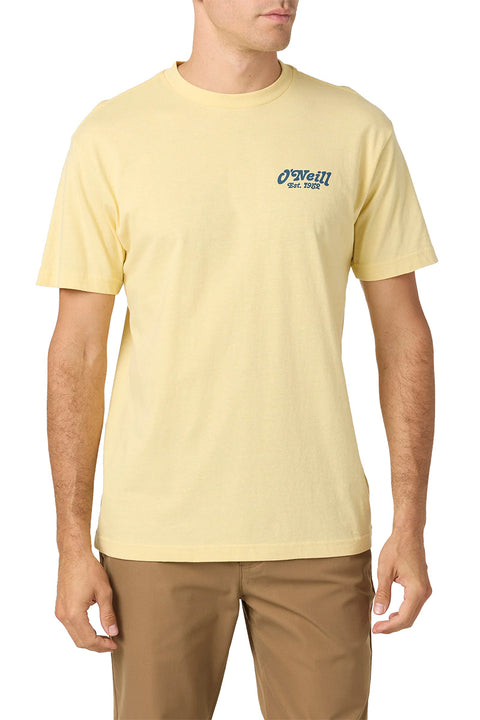 O'Neill Mahalos Standard Fit Tee - Lemon Grass - Front
