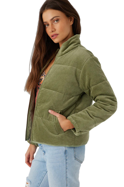 O'Neill Novah Jacket - Oil Green- Side