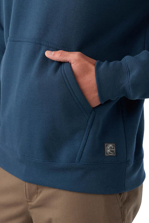 O'Neill O'Riginals Essential Hoodie - Midnight Navy- Close up on pocket