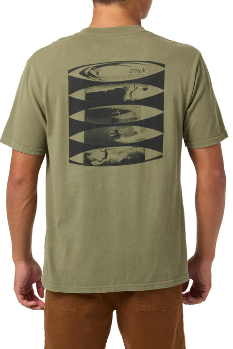 O'Neill OG 60's AD Relaxed Fit Tee - Clover - Back