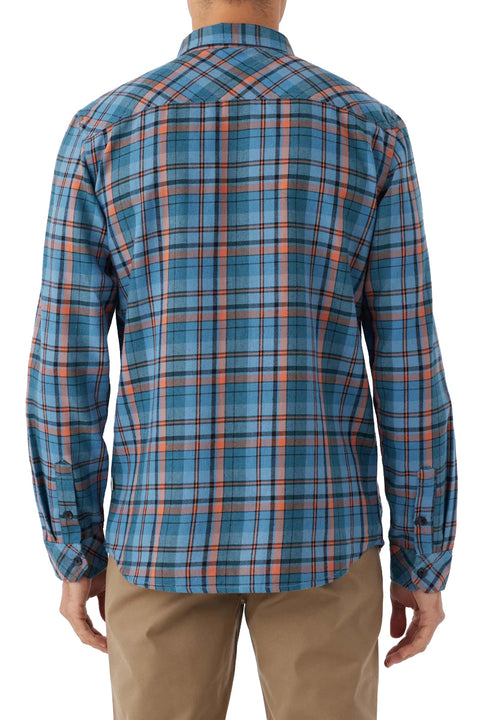 O'Neill OG Jonez Flannel Shirt - Deep Blue - Back