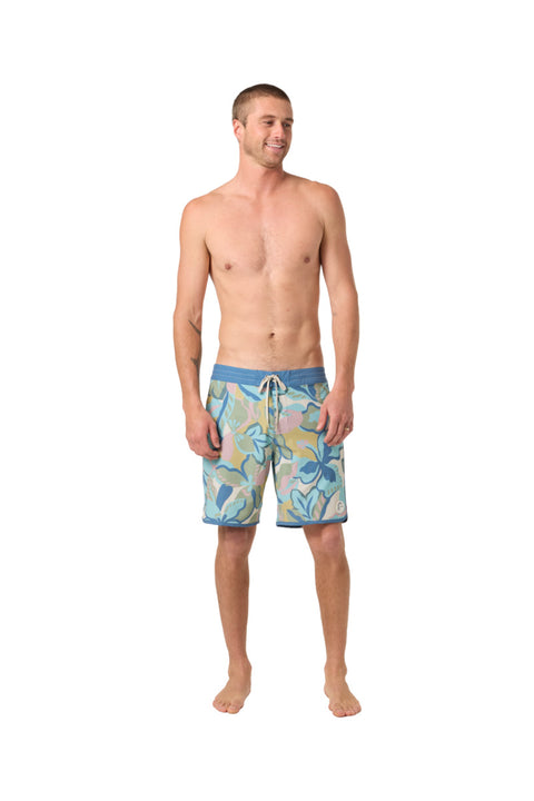 O'neill OG Print Scallop 18" Boardshort - Blue Fusion