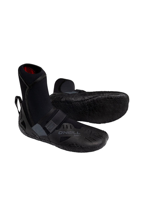 O'Neill Psycho Tech 5mm Round Toe Boot - Black