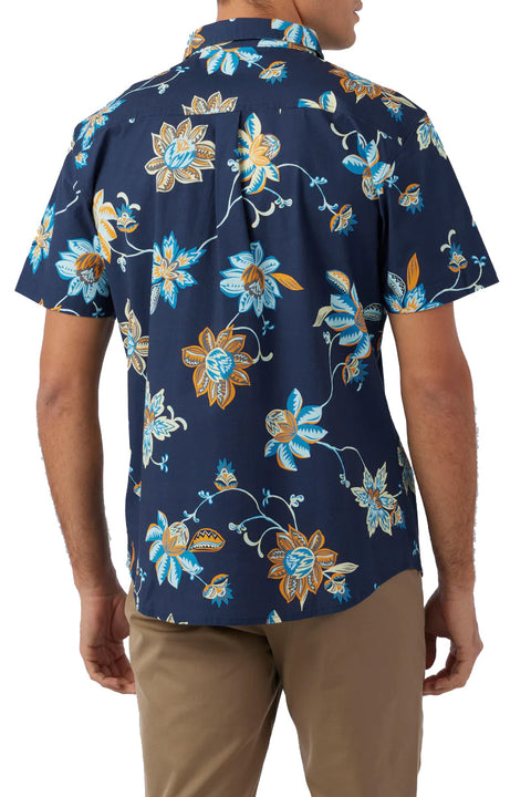 O'Neill Quiver Stretch S/S Modern Shirt - Navy - Back