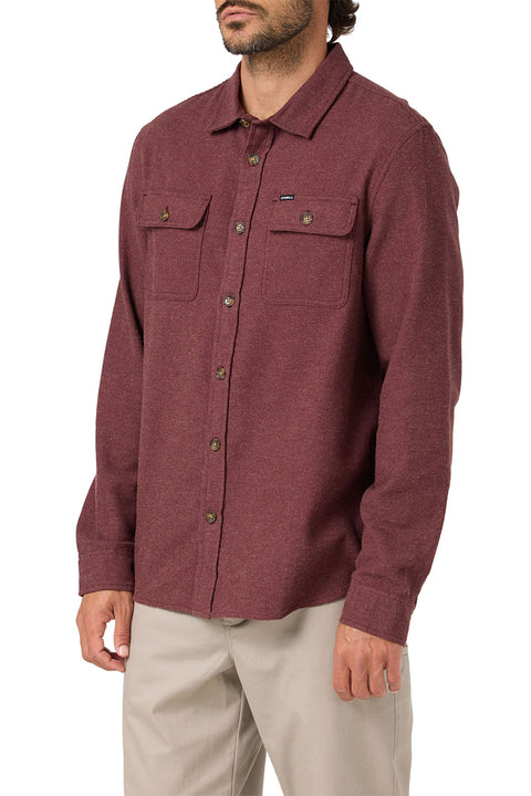 O'neill Regent Flannel - Chocolate- Side