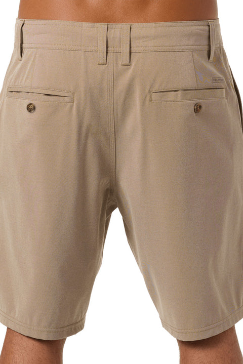 O'neill Reserve Light Check 19" Short - Dark Khaki 2- Back