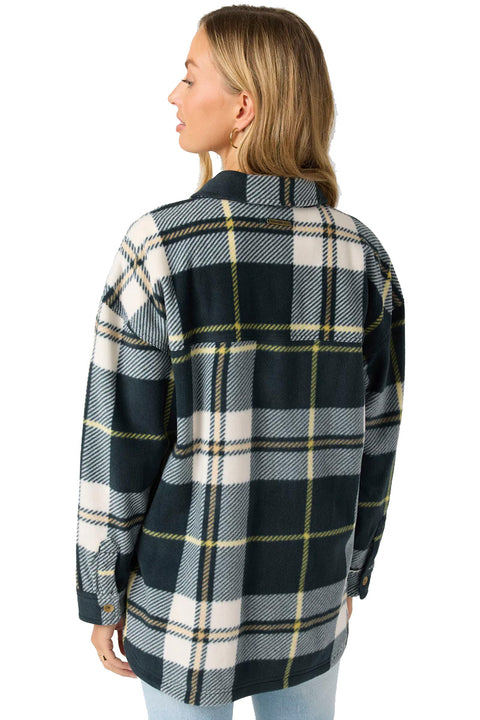 O'Neill Rune Superfleece Long Sleeve Top - Slate- Back