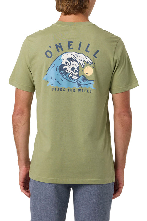 O'neill Sesh SS Classic Tee - Oil Green- Back