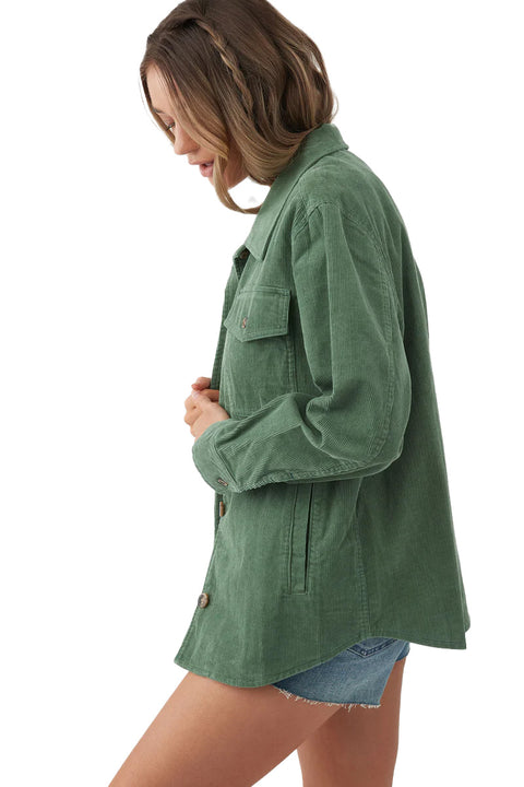 O'Neill Tidal Button-Up Jacket - Green - Side