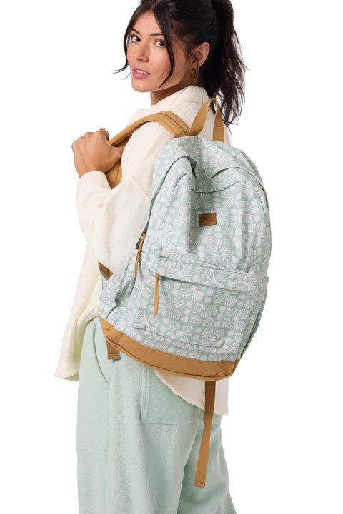 O'Neill Waterfront Backpack - Seafoam- Close up on front