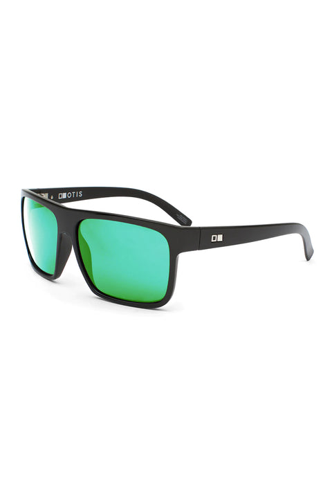 Otis Eyewear After Dark Matte Black Mirror Green L.I.T Polarized Sunglasses