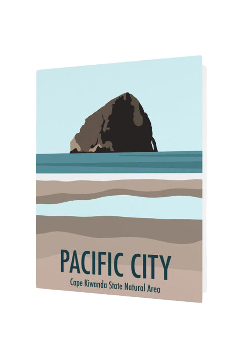 Muted Colors Pacific City Greeting Card