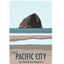 Muted Colors Pacific City Postcard