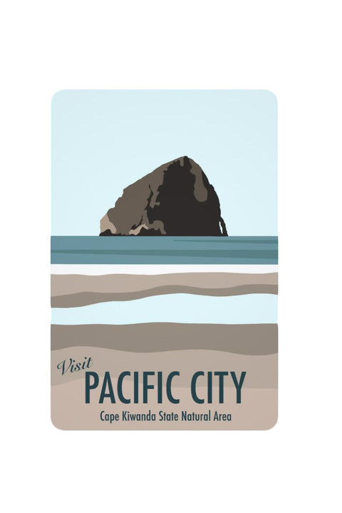 Muted Colors Pacific City Postcard