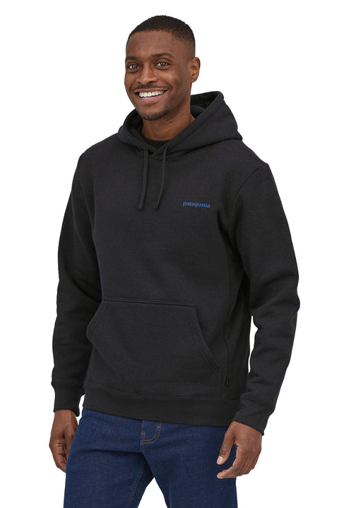 Patagonia Men's Boardshort Logo Uprisal Hoody - Ink Black- Front