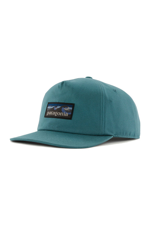 Patagonia Boardshort Label Funfarer Cap - Wetland Blue- Front
