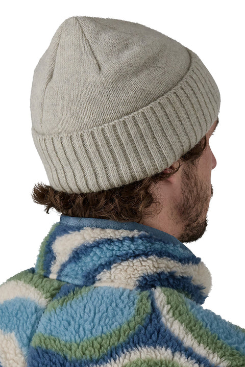 Patagonia Brodeo Beanie - OG Legacy Label: Crisp Grey- Back