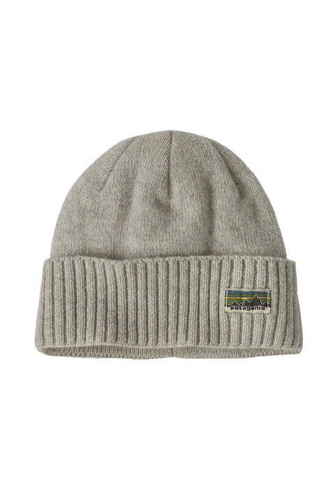 Patagonia Brodeo Beanie - OG Legacy Label: Crisp Grey- Front