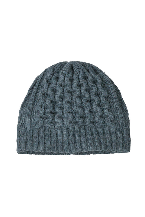 Patagonia Coastal Cable Beanie - Utility Blue- Front