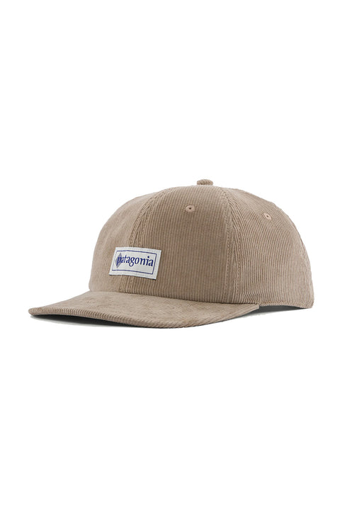 Patagonia Corduroy Cap - Hut Tripper Label: Seabird Grey- Front