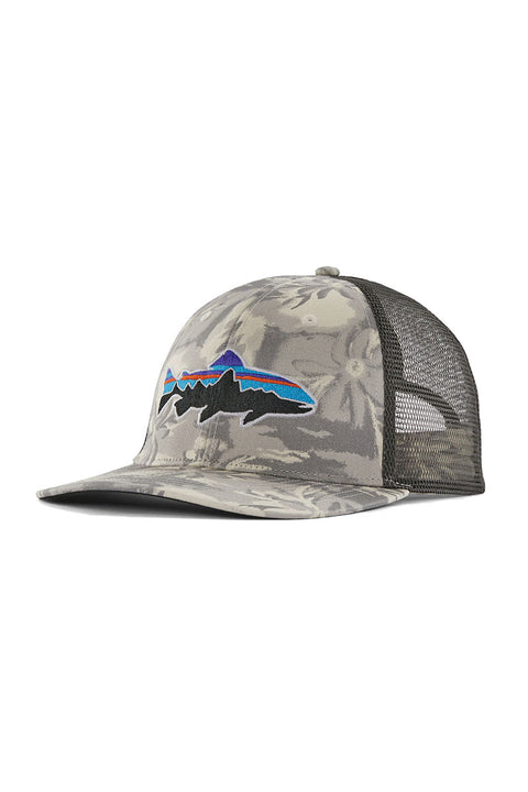 Patagonia Fitz Roy Trout Trucker Hat - Cliffs And Waves: Natural