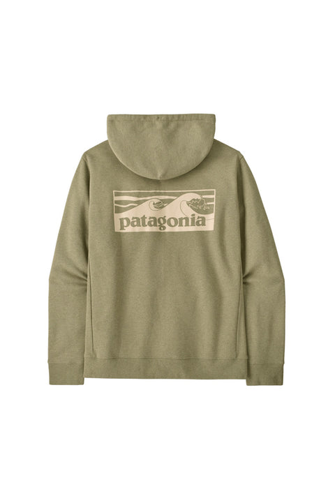 Patagonia Men's Boardshort Logo Uprisal Hoody - Gumtree Green - Back