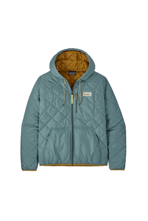 Patagonia Men's Diamond Quilted Bomber Hoody - Blue Sage