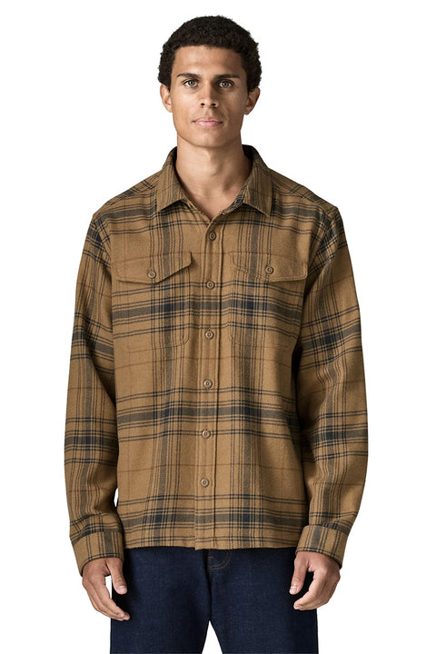 Patagonia Men's Fjord Flannel Shirt - Dissolve: Slab Khaki-Front