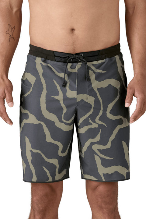 Patagonia Men's Hydrolock Boardshorts 2.0 19" - Tiger Tracks Camo: Forge Grey