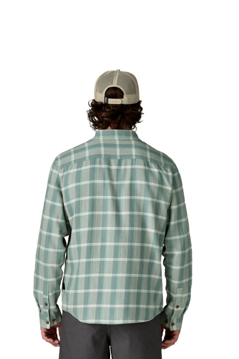 Patagonia Men's L/W Fjord Flannel - Marine Layer: Blue Sage - Back