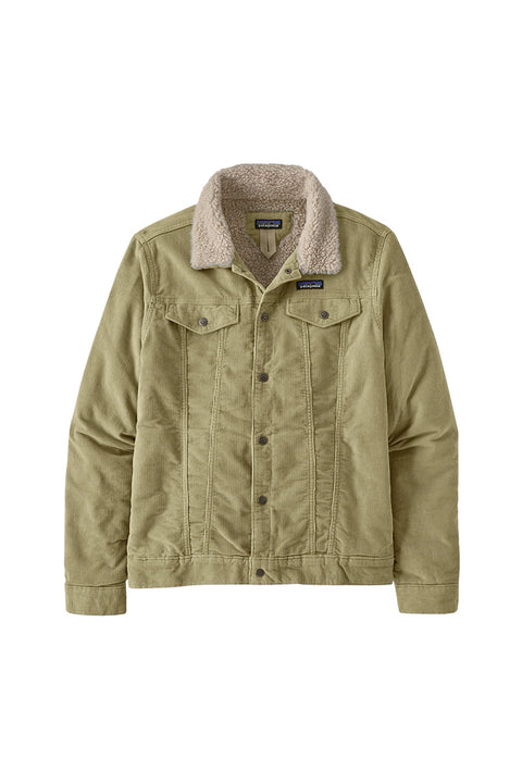 Patagonia Men's Pile Lined Trucker Jacket - Weathered Stone- Front 
